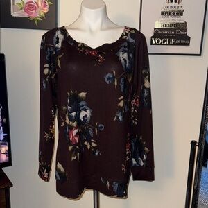Multicolor Floral Long Sleeve Blouse